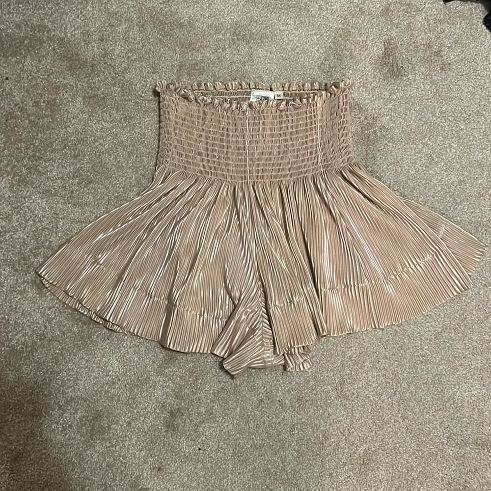 Queen of Sparkles Champagne shorts